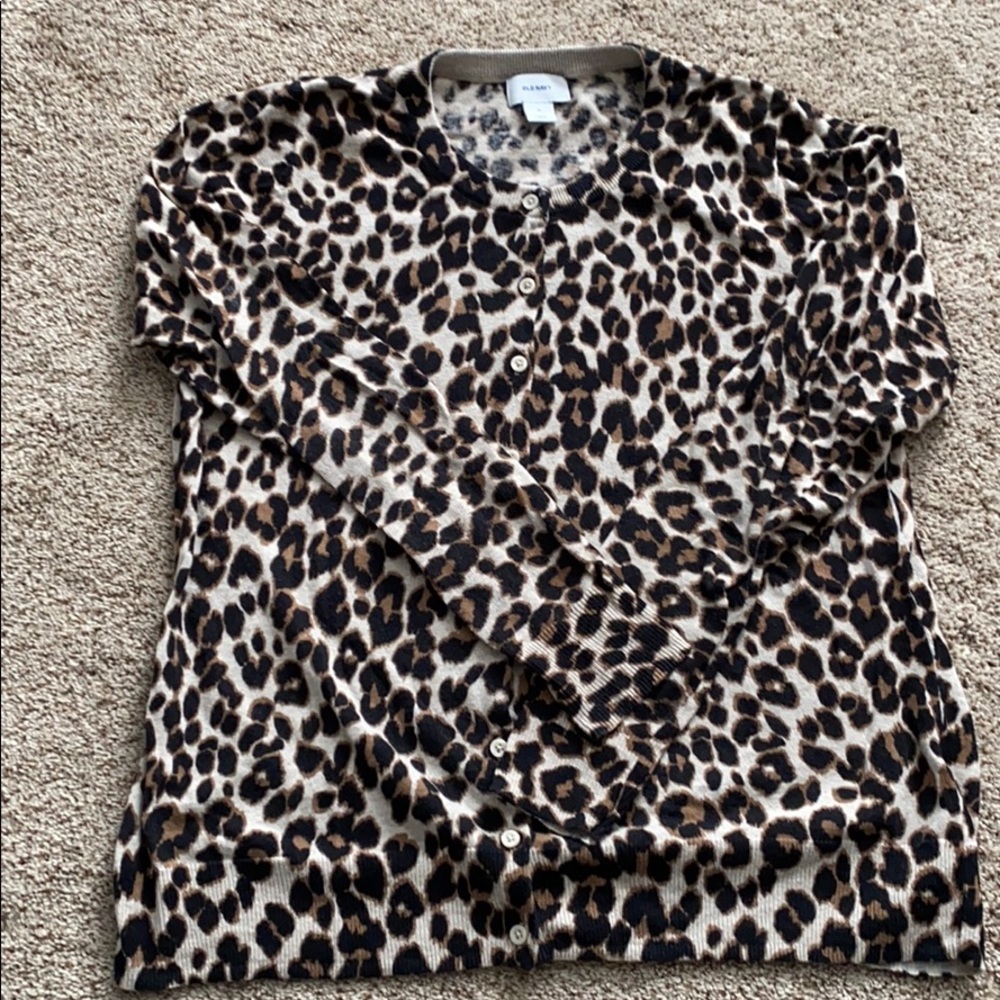 Old Navy leopard print cardigan